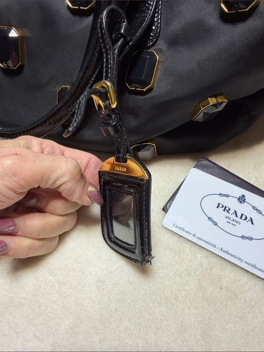 Prada Tessuto Pietre Tote GORGEOUS in Great Pre-Loved Shape See all pics 🙏